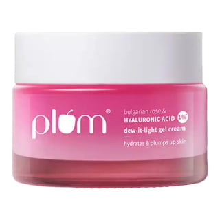 Plum Goodness Bulgarian Rose & 1% Hyaluronic Acid Dew-It-Light Gel Cream