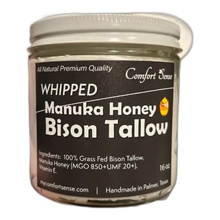 Comfort Sense Whipped Bison Tallow Cream With Manuka Honey