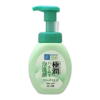 Hada Labo Gokujyun Hatomugi Bubble Face Wash