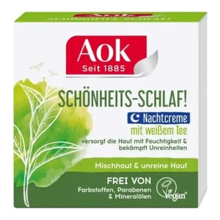Aok Schönheits-Schlaf! Nachtcreme Mit Weißem Tee