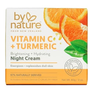 By Nature Brightening Night Cream with Vitamin C + Turmeric