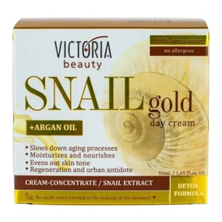 Victoria Beauty Snail Gold Day Cream and Argan Oil