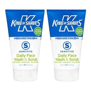 King of Shaves Sensitive Daily Face Wash & Scrub