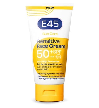 E45 선 케어 센시티브 페이스 크림 SPF 50+