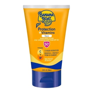 Banana Boat Protection + Vitamins Face Sunscreen Lotion SPF 50+
