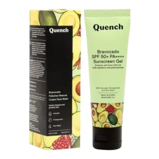 Quench Botanics Bravocado SPF 50+ PA++++ Sunscreen Gel