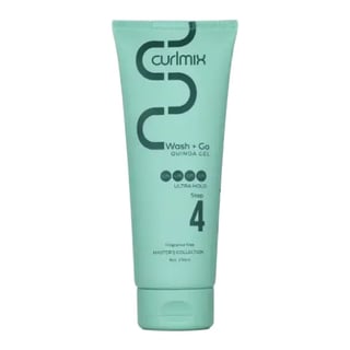 Curlmix Wash and Go Quinoa Gel with Ultra Hold for Curly Hair