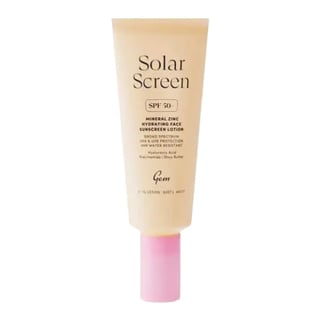 Gem Solar Screen SPF 50+ Mineral Zinc Hydrating Face Sunscreen Lotion