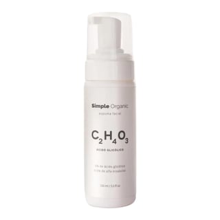 Simple Organic Espuma Facial de Ácido Glicólico