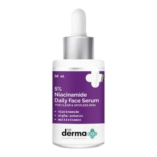 The Derma Co 5% Niacinamide Daily Face Serum with Alpha Arbutin & Multivitamin