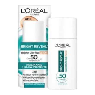 L'Oreal Bright Reveal Tinted Fluid Glow SPF 50