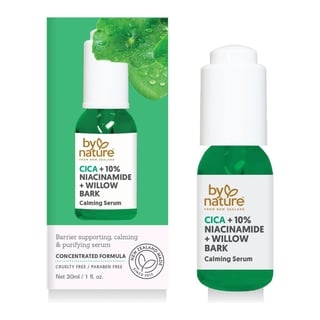 By Nature Cica + 10% Niacinamide + Willow Bark Calming Serum