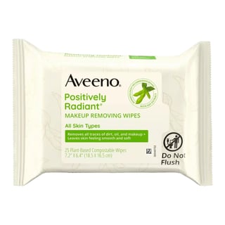 Aveeno Positively Radiant Oil Free Makeup Removing Wipes
