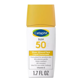 Cetaphil Sheer Mineral Face Liquid Sunscreen Broad Spectrum SPF 50