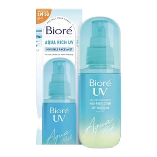 Biore Aqua Rich UV Invisible Face Mist SPF 50