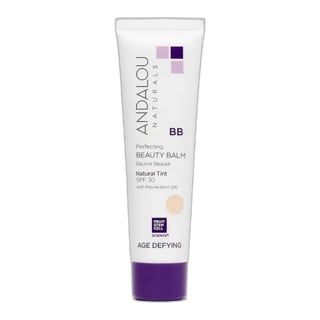 Andalou Naturals Age Defying Perfecting BB Beauty Balm Natural Tint SPF 30