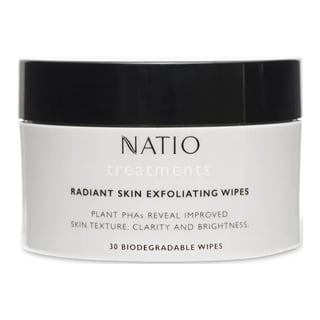 Natio Radiant Skin Exfoliating Wipes
