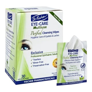 Dr. Fischer Eye Care Multiuse Purified Cleansing Wipes