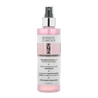 Advanced Clinicals Rosewater Toner - Tone & Tighten Formula