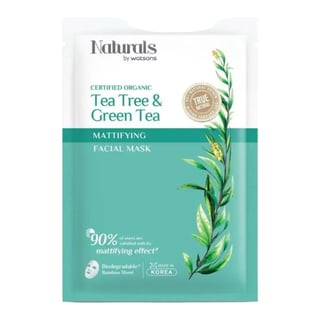 Watsons Naturals Tea Tree & Green Tea Mattifying Facial Mask