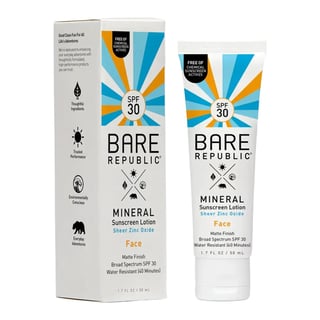 Bare Republic لوشن واقٍ معدني للوجه SPF 30