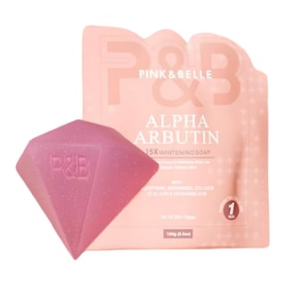 Pink & Belle Alpha Arbutin 15x Whitening Soap