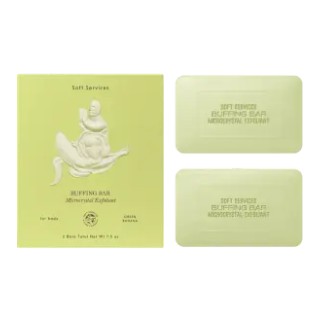 Soft Services Green Banana Buffing Bar Microcrystal Exfoliant