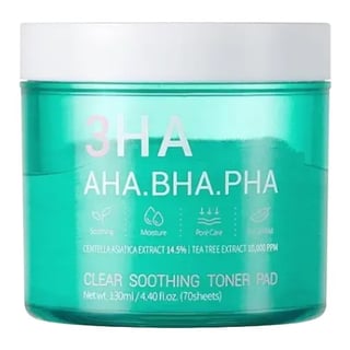 Esfolio 3HA AHA.BHA.PHA Clear Soothing Toner Pad