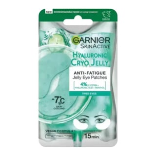 Garnier Anti-Fatigue Hyaluronic Acid & Icy Cucumber Cryo Jelly Eye Patches