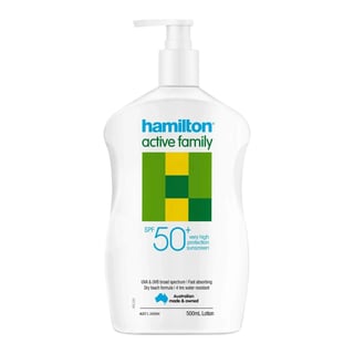 Hamilton Active Family SPF 50+ Lotion