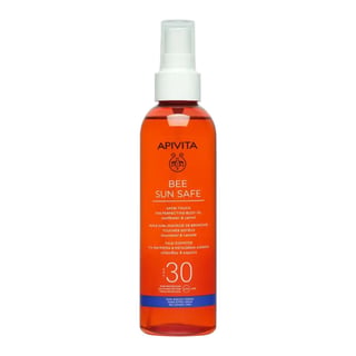 Apivita Natural Cosmetics Satin Touch Tan Perfecting Body Oil SPF30