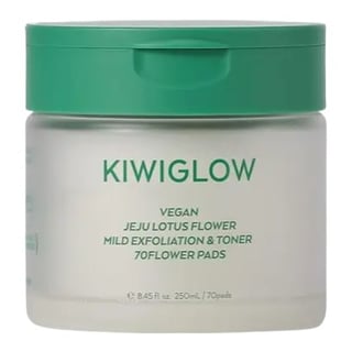 Kiwiglow ヴィーガン済州ロータス マイルド エクスフォリエーション&トナー