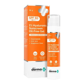The Derma Co 1% Hyaluronic Sunscreen Oil-Free Gel SPF 50