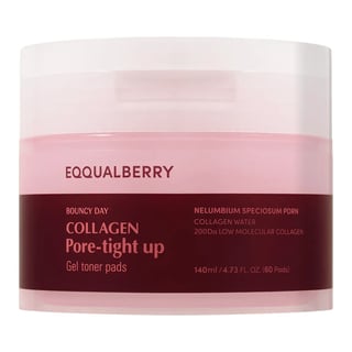 Eqqualberry Collagen Pore-Tight Up Gel Toner Pads