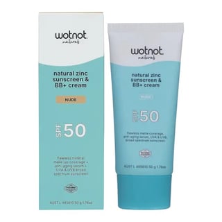 Wotnot Naturals Natural Zinc Sunscreen & BB+ Cream SPF 50