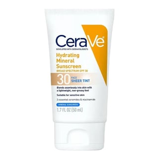 CeraVe Hydrating Mineral Sunscreen Face Sheer Tint SPF 30