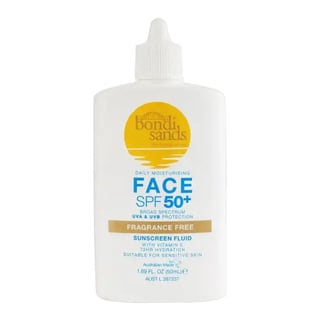 bondi sands SPF 50+ Daily Moisturising Fragrance Free Face Fluid