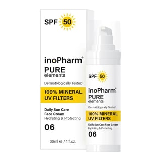Inopharm Pure Elements 100% Mineral UV Filters Daily Sun Care Face Cream SPF 50