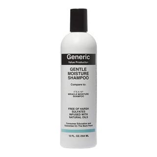 Generic Value Products Gentle Moisture Shampoo Compare to It's a 10 Miracle Moisture Shampoo