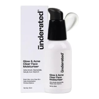 Underated Glow & Acne Clear Face Moisturiser