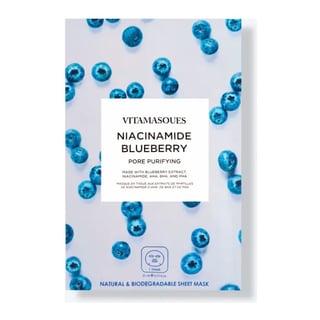 Vitamasques Niacinamide Blueberry, Pore Purifying