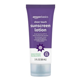 Amazon Basics Sheer Touch Sunscreen Lotion SPF 55