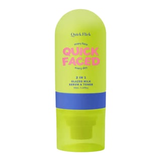 The Quick Flick Quick Faced 2-In-1 Glazed Milk Serum & Toner