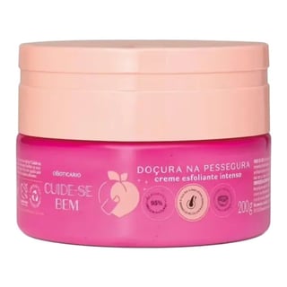 O Boticário Creme Esfoliante Intenso Cuide-Se Bem Doçura Na Pessegura