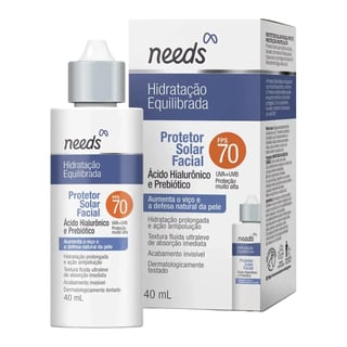 Needs Hidratação Equilibrada Protetor Solar Facial SPF 70