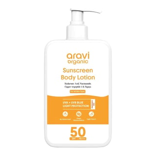 Aravi Organic Sun Screen Body Lotion SPF 50