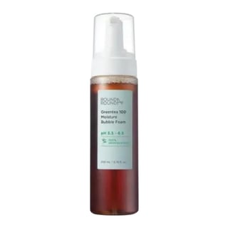 ROUND A'ROUND Green Tea Moisture Bubble Foam رغوة تنظيف مرطبة بالشاي الأخضر