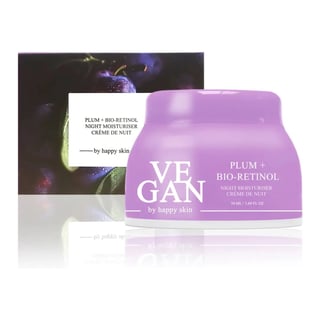 VEGAN by happy skin Plum + Bio-Retinol Night Moisturiser