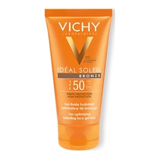 Vichy Idéal Soleil Bronze Tan Optimizing Face Gel-Fluid SPF 50+
