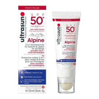 Ultrasun Alpine High Altitude 2 In 1 Face & Lip Protection SPF 50+